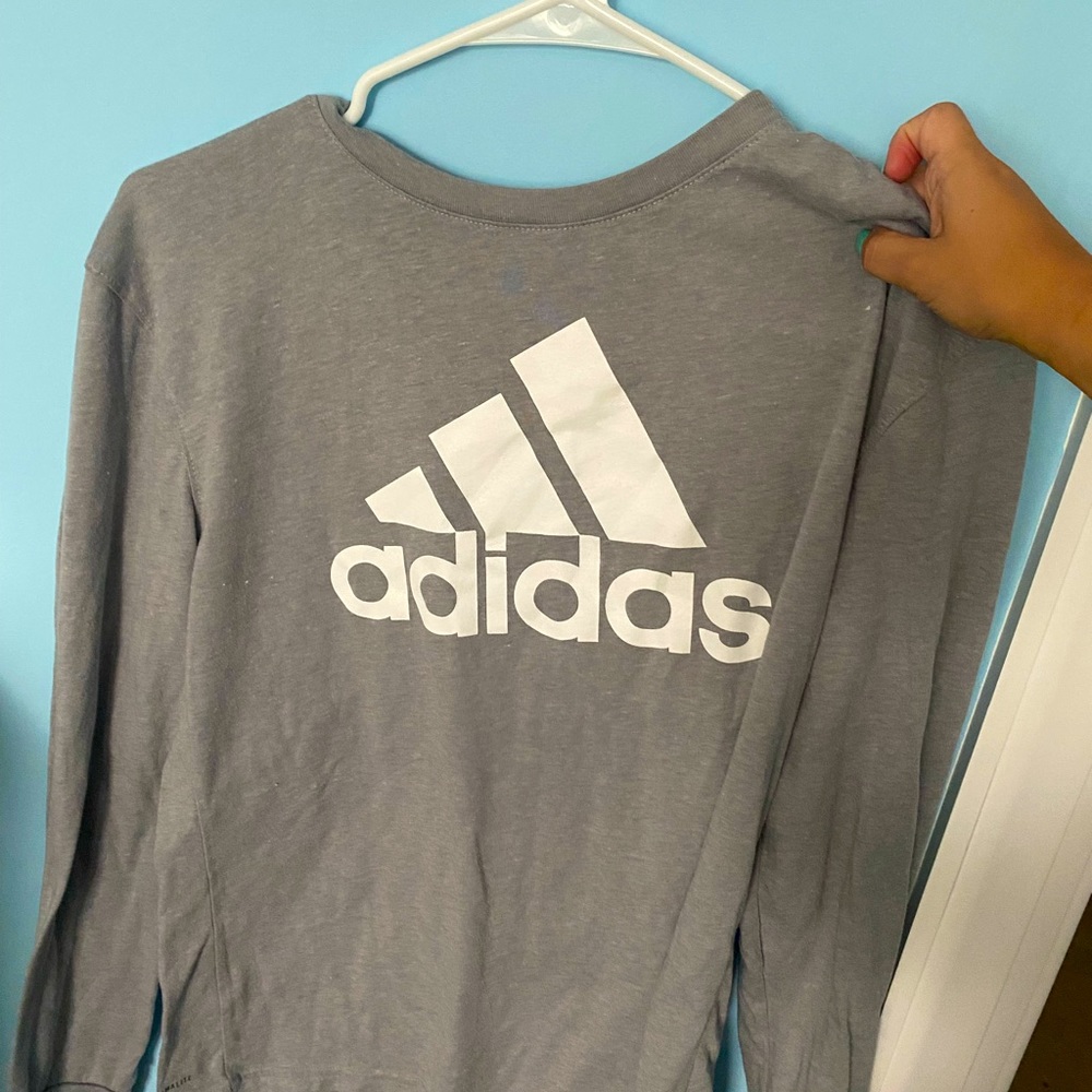 Gray adidas long sleeve